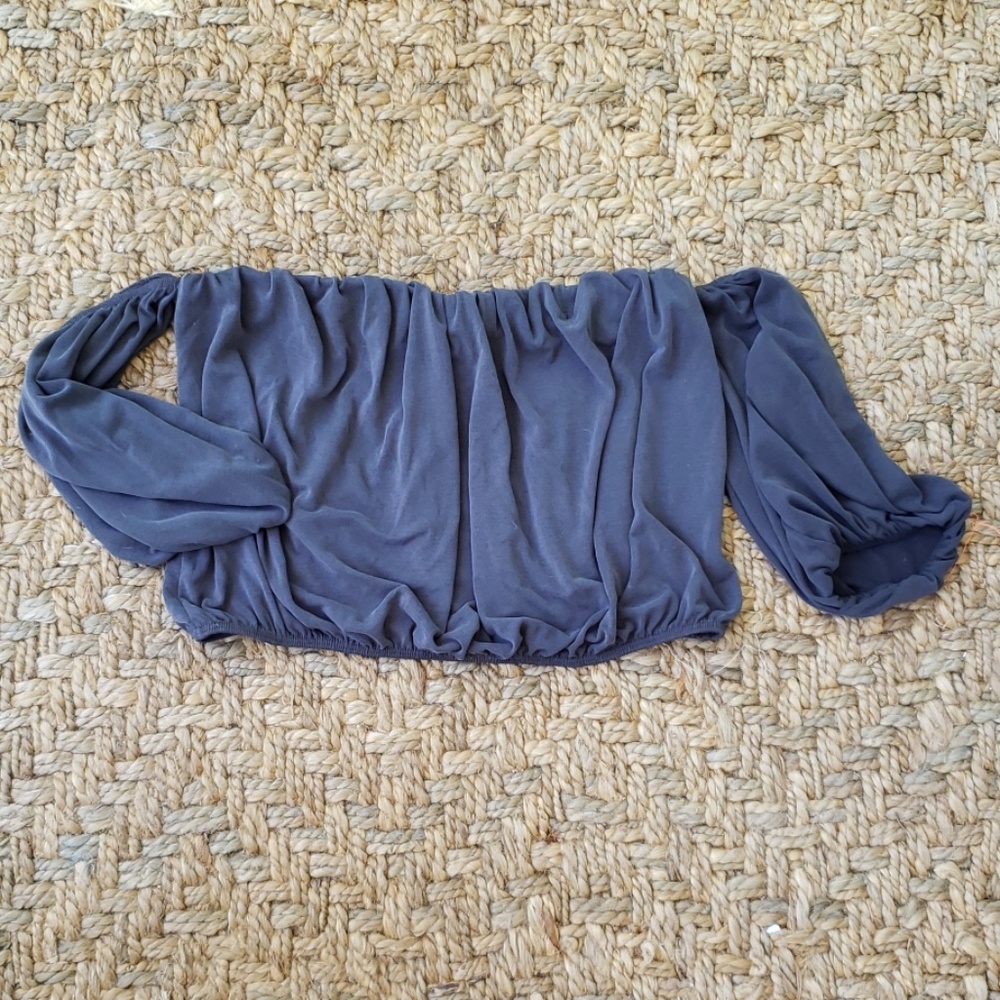 Lavender Fields off the shoulder, crop top, small